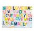 Love Madly colorful word Art Print by Kerri Rosenthal - Unique artwork for living room wall decor