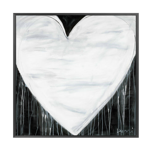 Love Thru and Thru black white art print by Kerri Rosenthal - Unique artwork for living room wall decor