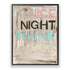 Nice Night Thank You art print by Kerri Rosenthal - Wall Word Art Framed unique artwork for living room wall decor