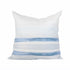 White ground with sky blue Nikki decorative throw pillows by Kerri Rosenthal