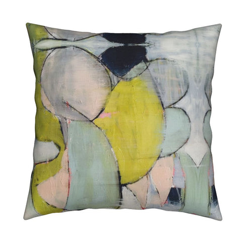 Sassy multi cotton and oyster linen fabric - Kerri Rosenthal