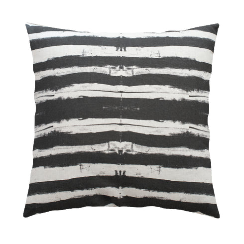 Black carbon Ships Ahoy decorative throw pillows by Kerri Rosenthal