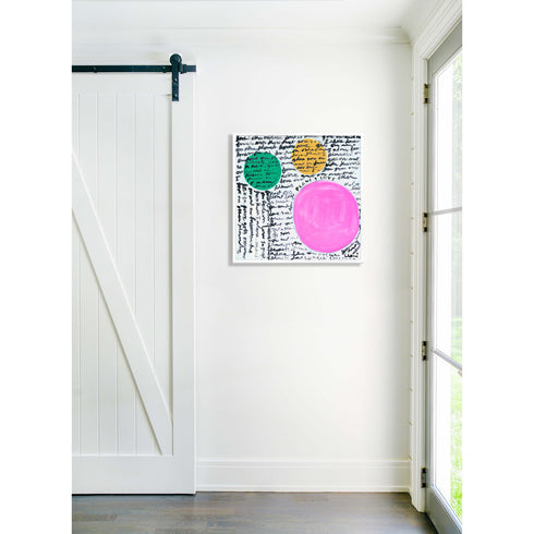 Planet Love colorful art print by Kerri Rosenthal - Unique artwork for living room wall decor