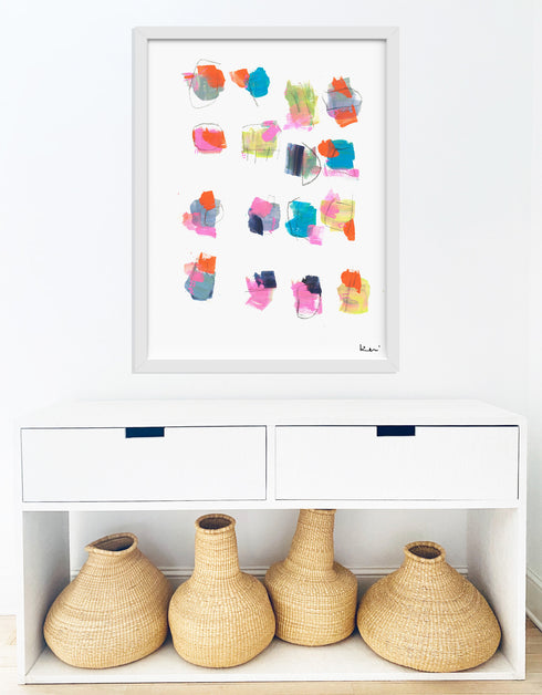 Playing Dominos Art Print