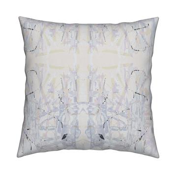 Tell Me Why Sky cotton and oyster linen fabric - Kerri Rosenthal