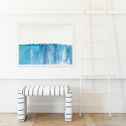 Rhythm and Blues art print by Kerri Rosenthal - Unique artwork for living room wall decor