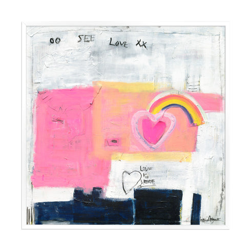 See Love colorful art print by Kerri Rosenthal - Unique artwork for living room wall decor