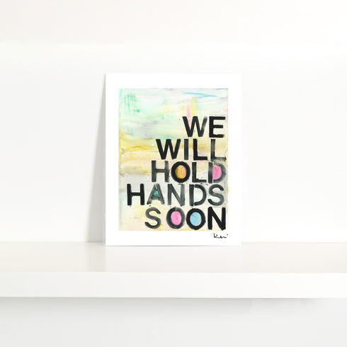 See You Soon Mini Colorful Art Print - Modern decor wall art sets by Kerri Rosenthal