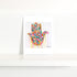 Super Duper Hamsa Hand Mini Colorful Art Print - Modern decor wall art sets by Kerri Rosenthal