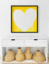 The Sunshine Of My Love yellow white art print by Kerri Rosenthal - Unique artwork for living room wall decor