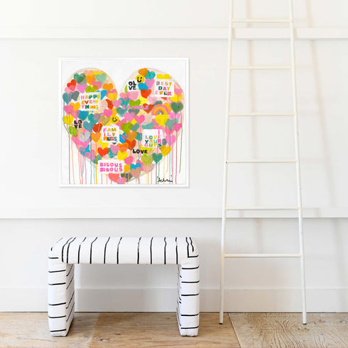 Super Duper Best Day Ever colorful art print by Kerri Rosenthal - Unique artwork for living room wall decor