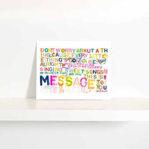 Sweet Songs Mini Art Print - Modern decor wall art by Kerri Rosenthal