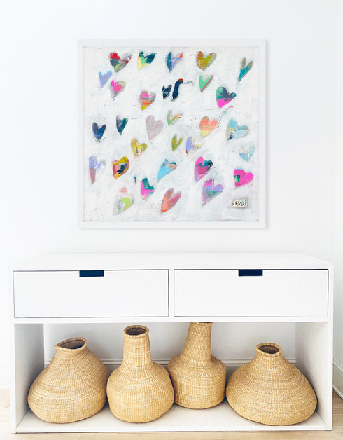 The Good Stuff colorful art print by Kerri Rosenthal - Unique artwork for living room wall decor