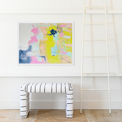 The Other Side Of The Storm colorful art print by Kerri Rosenthal - Unique artwork for living room wall decor