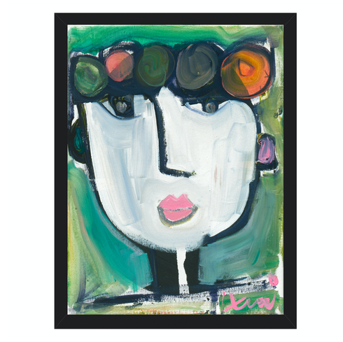 Colorful multi Tiki Tina Art Print - Original artwork