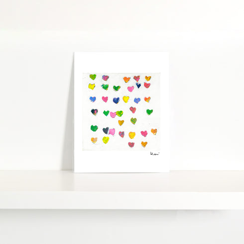 Tiny Drops of Love Mini Art Print - Modern decor wall art sets by Kerri Rosenthal