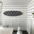 Three is Company Carbon Wallpaper black & white stripe wall paper - designer home by Kerri Rosenthal