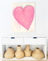 Pink Don’t Mess With My Heart Art Print by Kerri Rosenthal - Unique artwork for living room decor