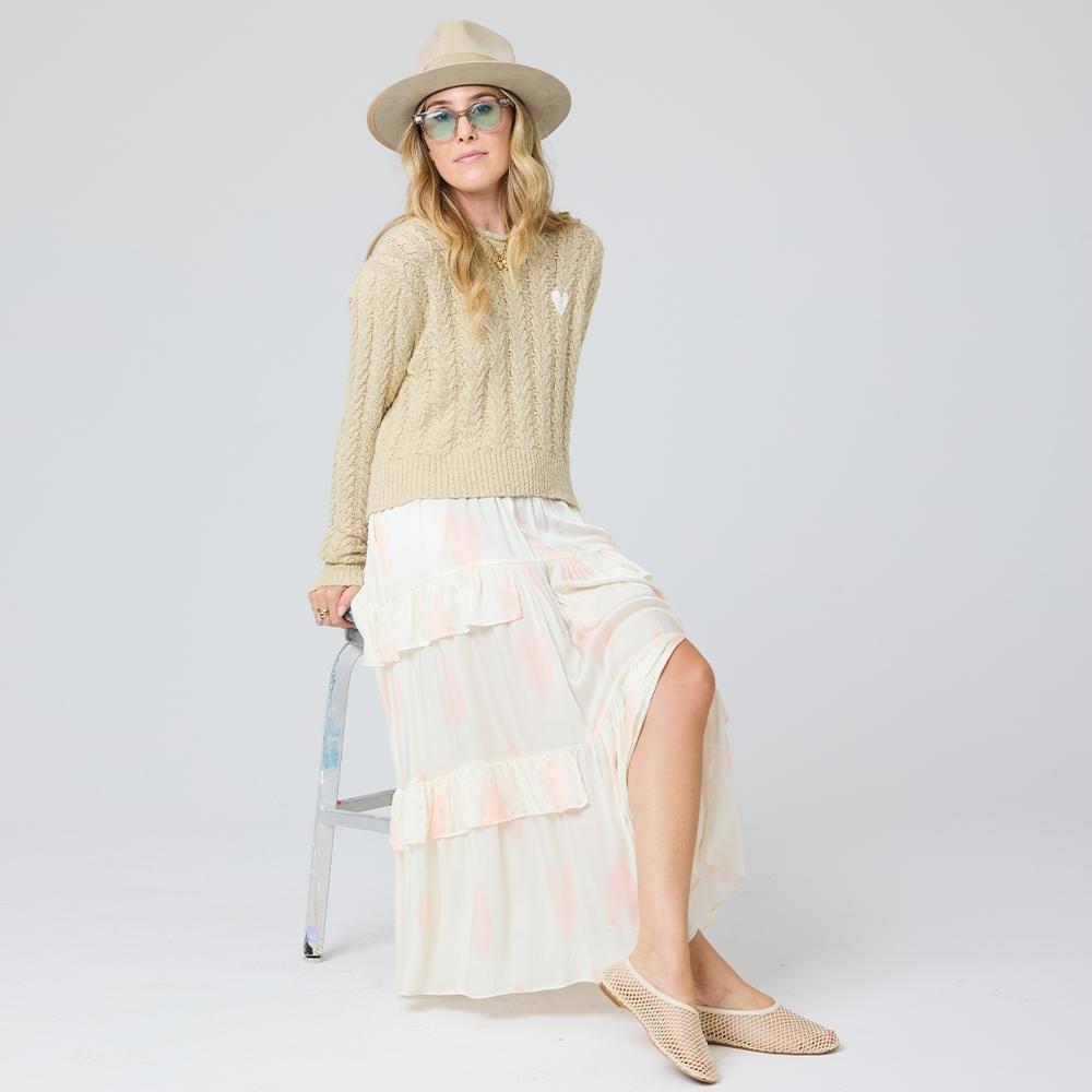 Beige 100 cotton sweater - Shop women's cute sweaters by Kerri Rosenthal.