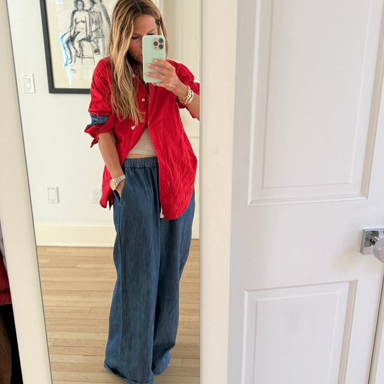 Palazzo Denim Pant