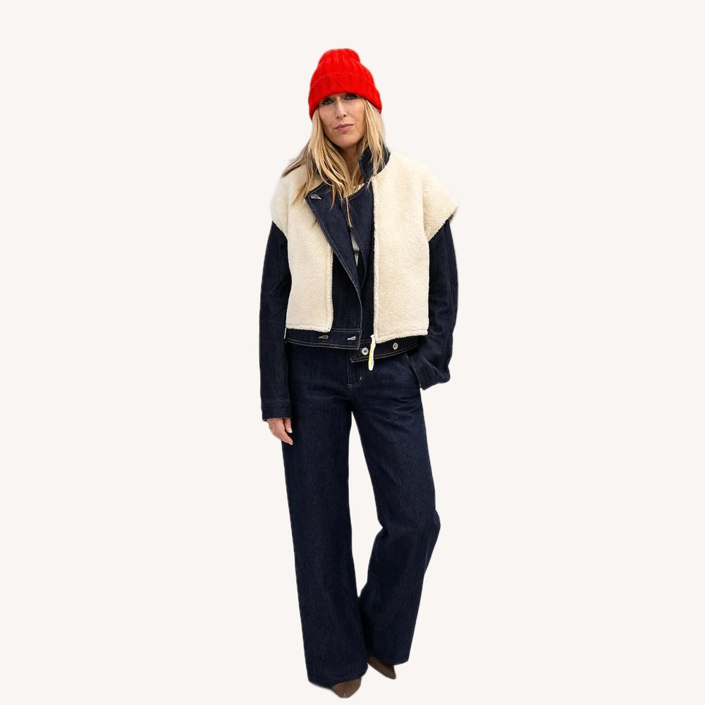 Cashmere Beanie by Kerri Rosenthal, styled view