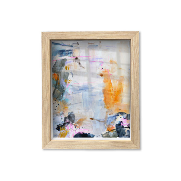 Crème Brule Oak Shadow Box Art by Kerri Rosenthal - Unique artwork