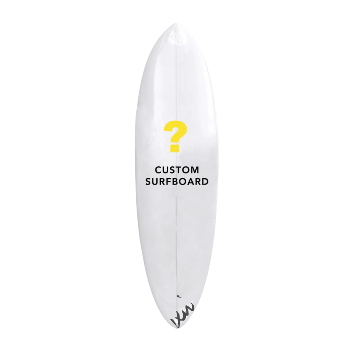 Custom wall decorative surfboard by Kerri Rosenthal, additional view