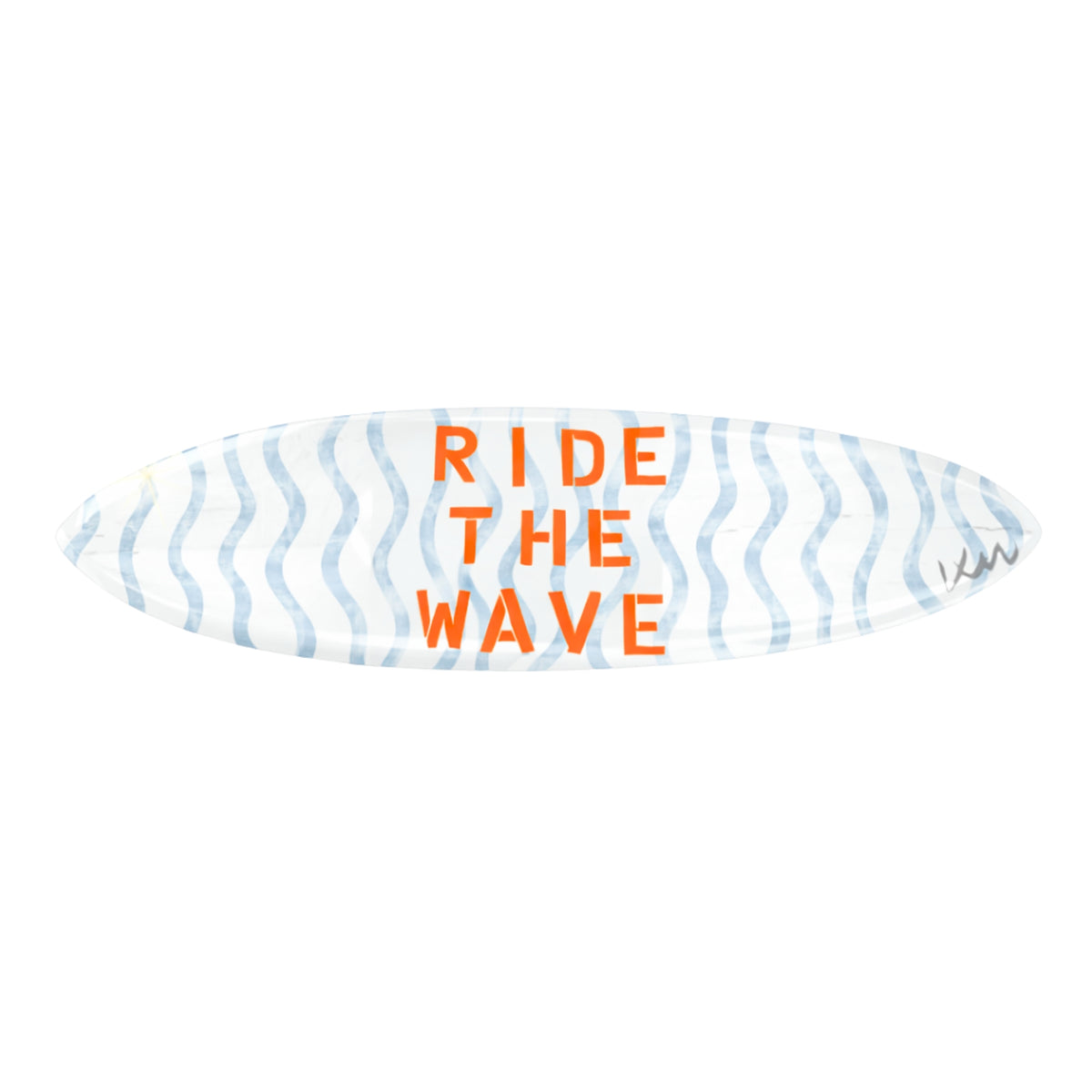 Ride the happy wave surfboard art - Shop modern surfboards by Kerri Rosenthal.