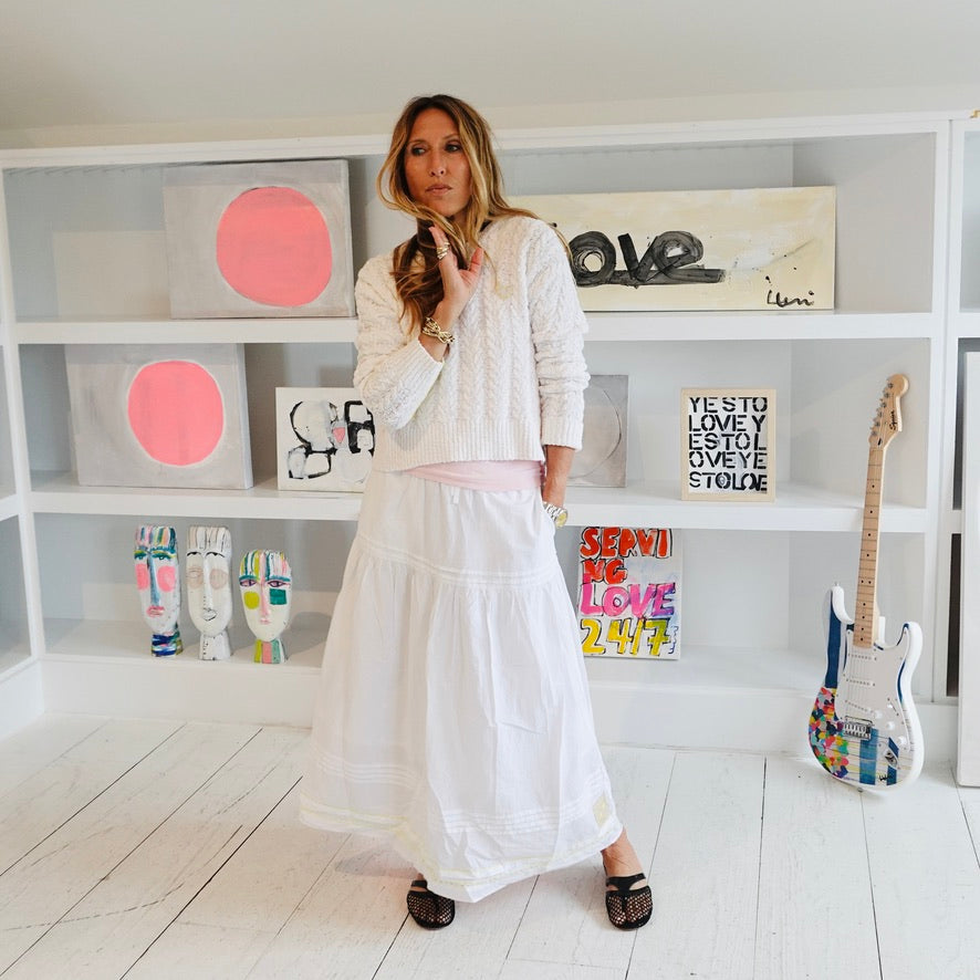 Vacance Pintuck Skirt