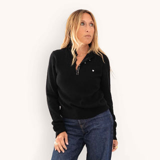 Femme Ruffle Henley Sweater