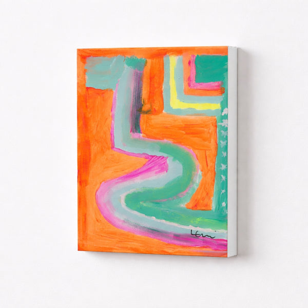 Follow The Stars multicolor abstract wall art print artwork - Shop abstract artwork decor by Kerri Rosenthal