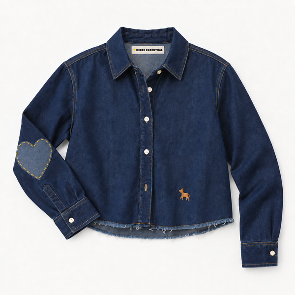  Love Reigns Shirt with contrast stitching and "Love Reigns" embroidery at the front, flat shot