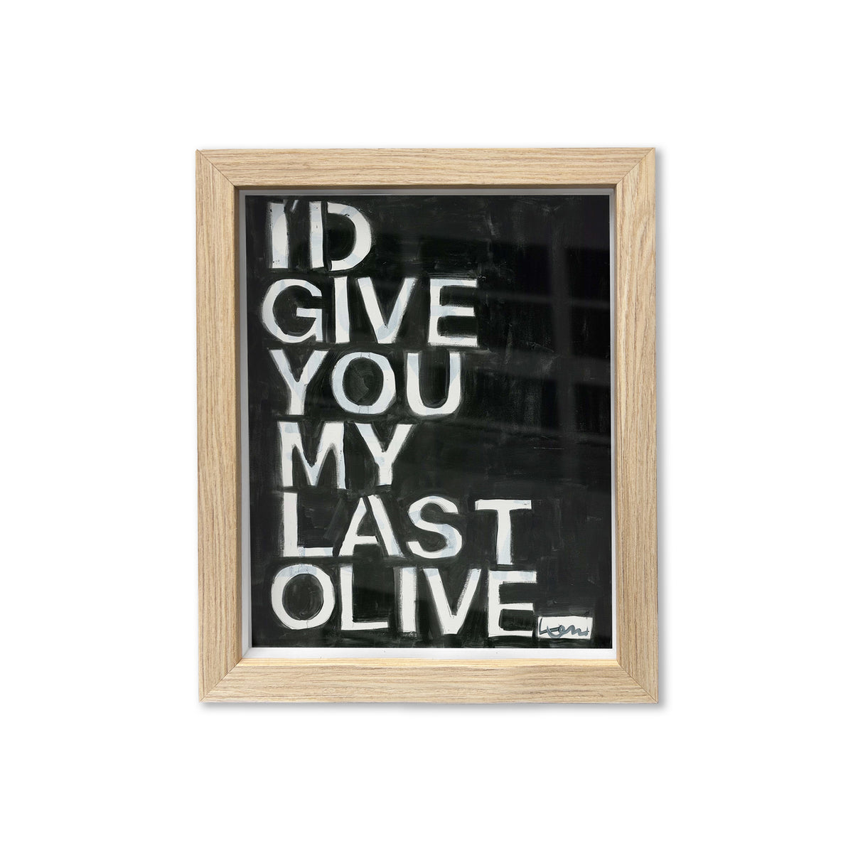 Tokens Affection Oak Shadow Box Art