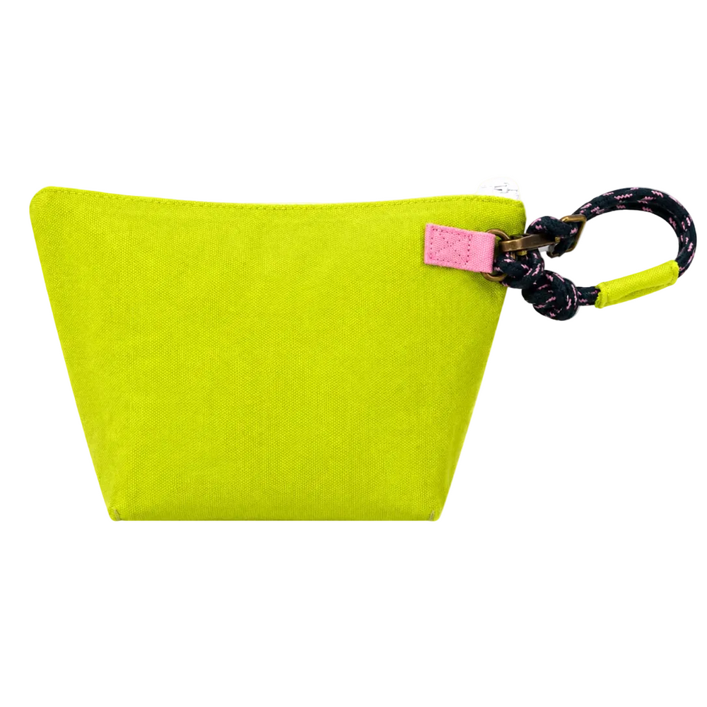 Imperfect Heart green wristlet purse in 100% cotton canvas - Shop women’s cute green bag by Kerri Rosenthal.