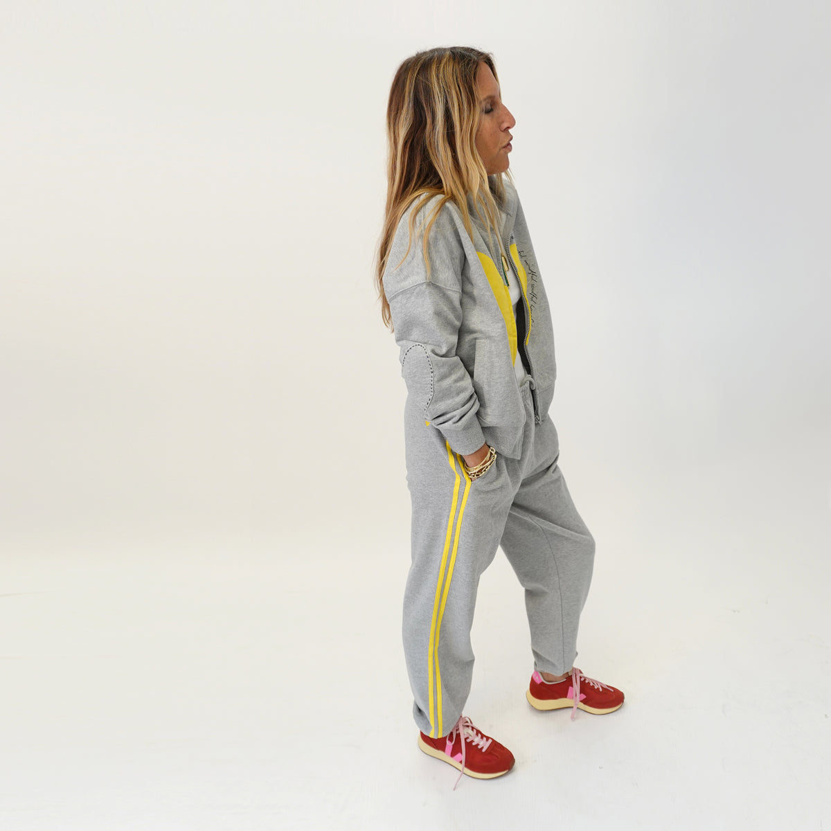 SoulCycle x KR gray sweatshirt in cotton - Shop women's cute grey sweatshirts & sweatpants by Kerri Rosenthal