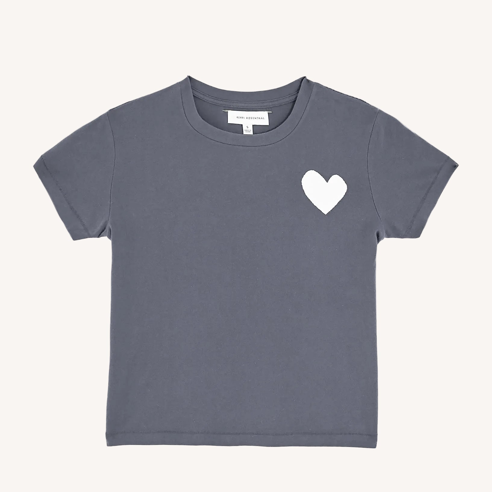The suke women's tee contrast imperfect heart – KERRI ROSENTHAL
