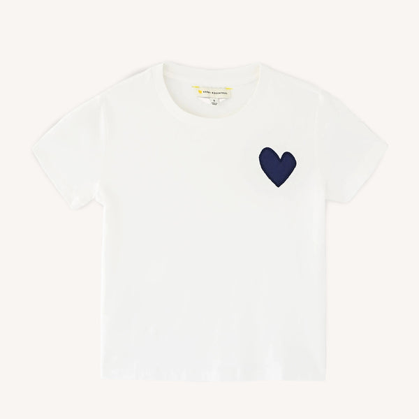 The suke women's tee contrast imperfect heart – KERRI ROSENTHAL