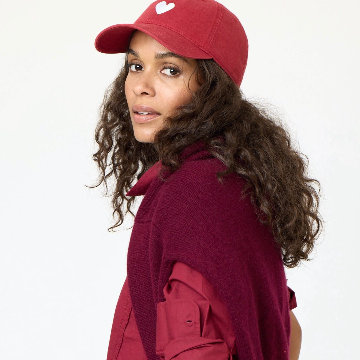 KR Embroidered Heart Baseball Hat Cap 100% Cotton – KERRI ROSENTHAL