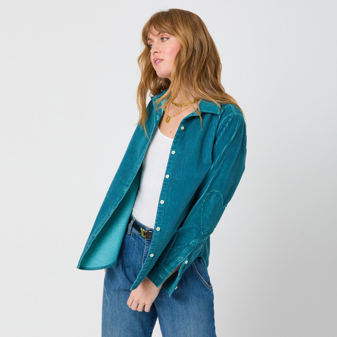 Kerri Rosenthal KR Long Sleeve Rib Tee- White