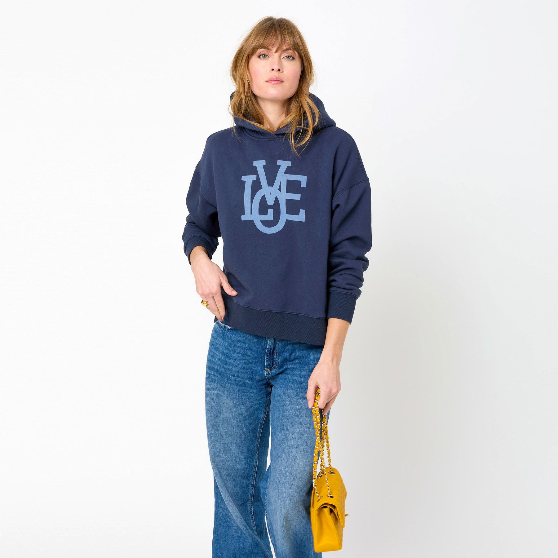 KR Ex-Boyfriend Patchwork Red Cotton Terry Sweatshirt - Washed Red // Kerri Rosenthal