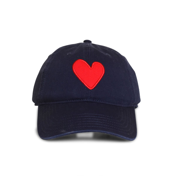 Kerri Rosenthal Imperfect Heart Ball Cap- Mid Blue