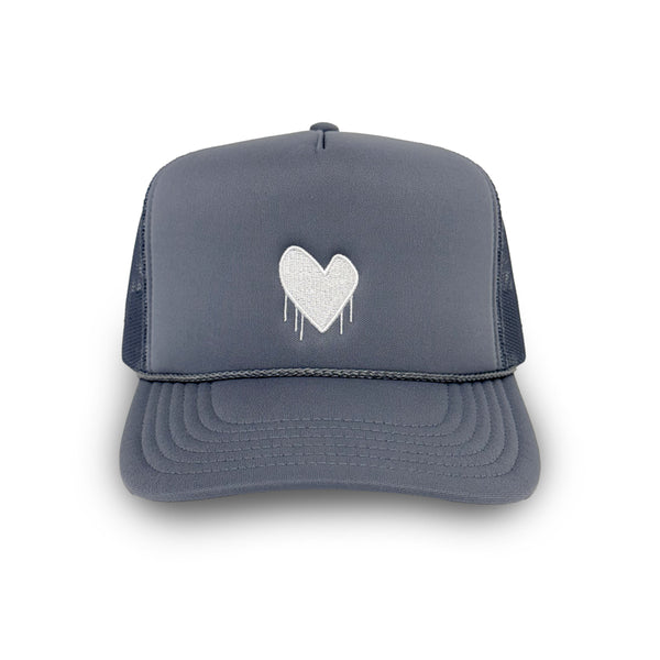 Kerri Rosenthal Imperfect Heart Ball Cap- Mid Blue main image 1