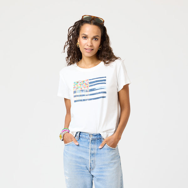 Suke Fool For Love Tee - White // Kerri Rosenthal