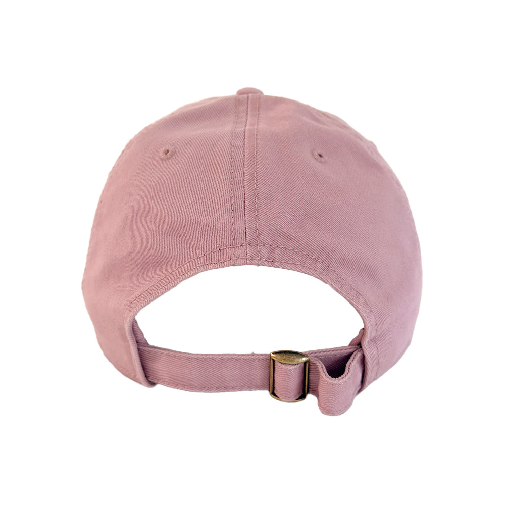KR Imperfect chenille heart mauve baseball cap hat in 100% cotton with adjustable strap - Shop women's baseball cap hats by Kerri Rosenthal