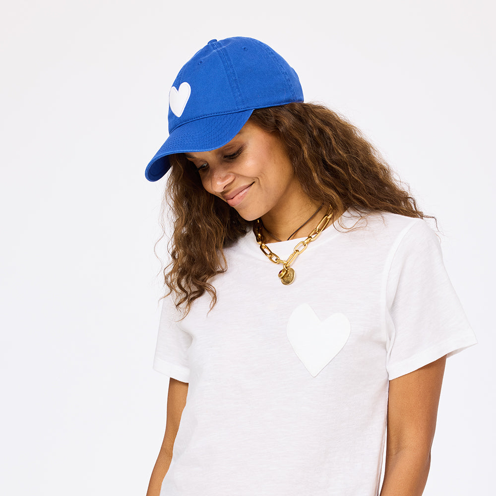 KR royal blue baseball cap hat in cotton with an adjustable strap - Shop women's cute baseball cap hats by Kerri Rosenthal