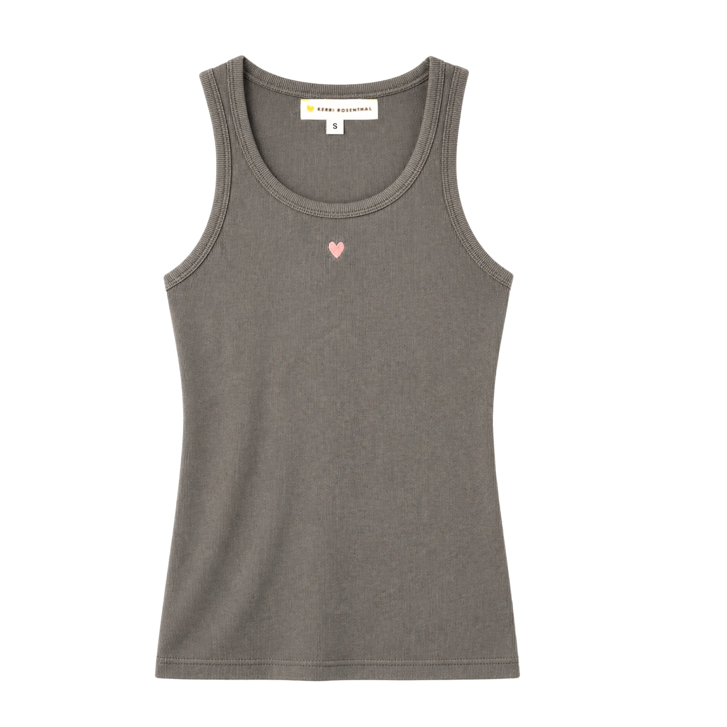 KR Cotton Gray Sleeveless Tank Top – KERRI ROSENTHAL