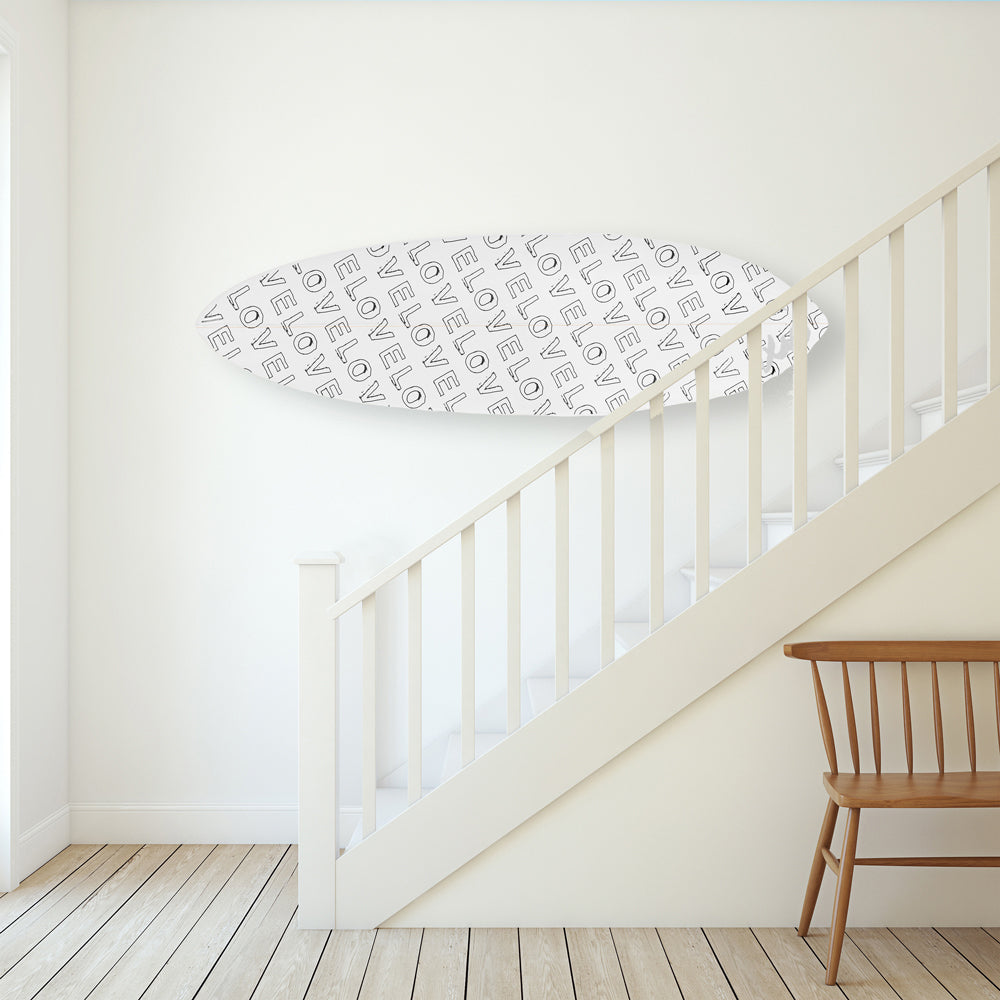 Sketch in Love Surfboard Black