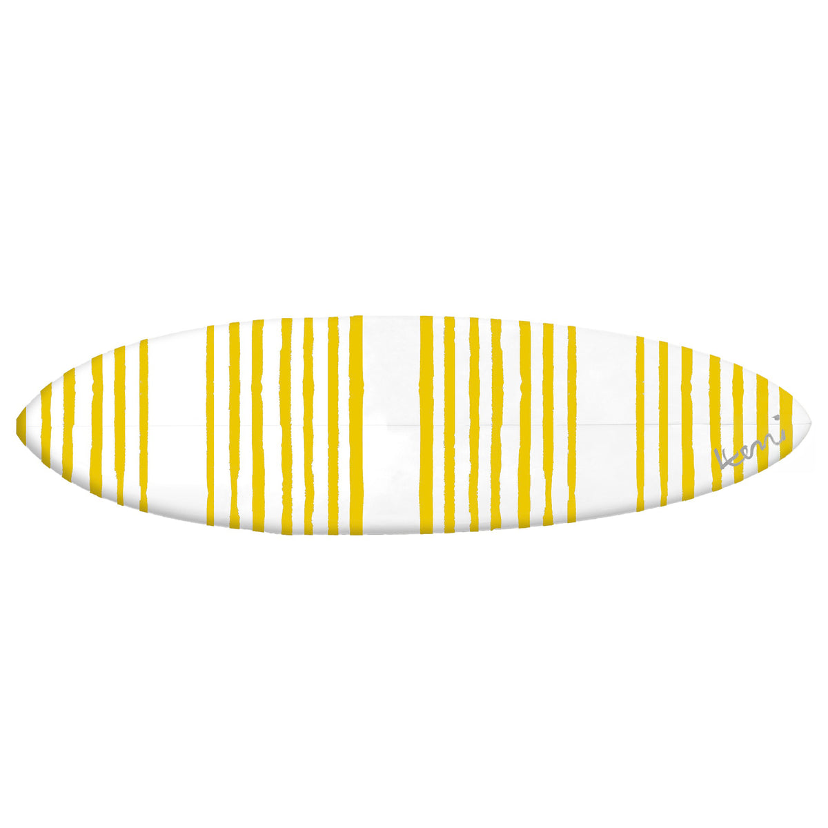 Stripe On Stripe Sunshine Surfboard