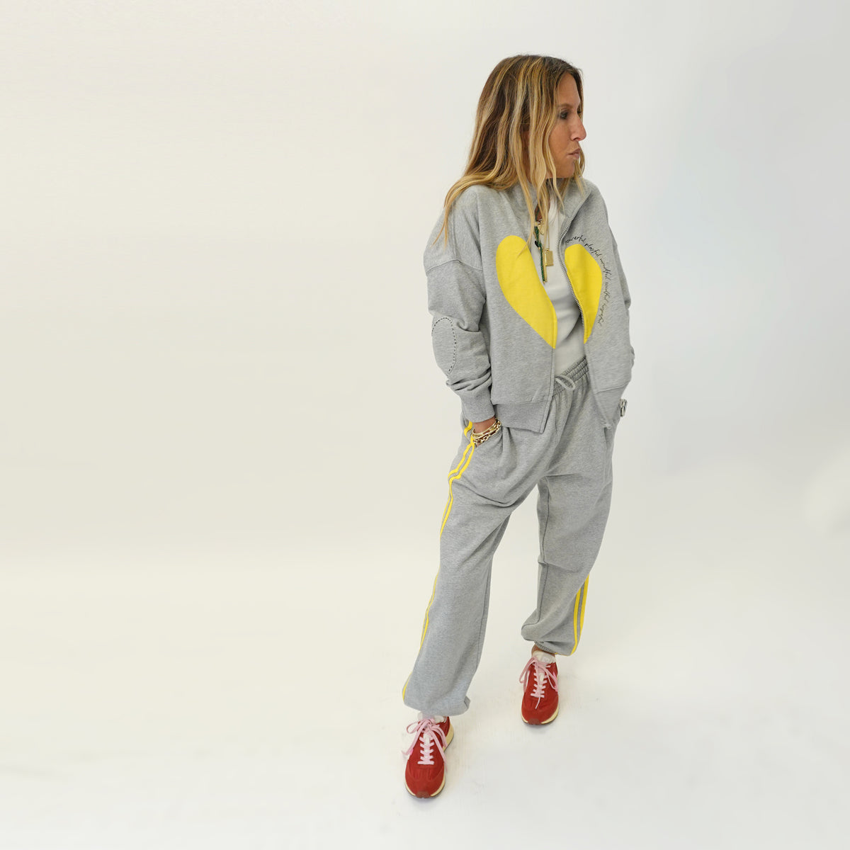 SoulCycle x KR womens designer sweatshirt in 100% cotton - Shop stylish grey sweatshirts by Kerri Rosenthal