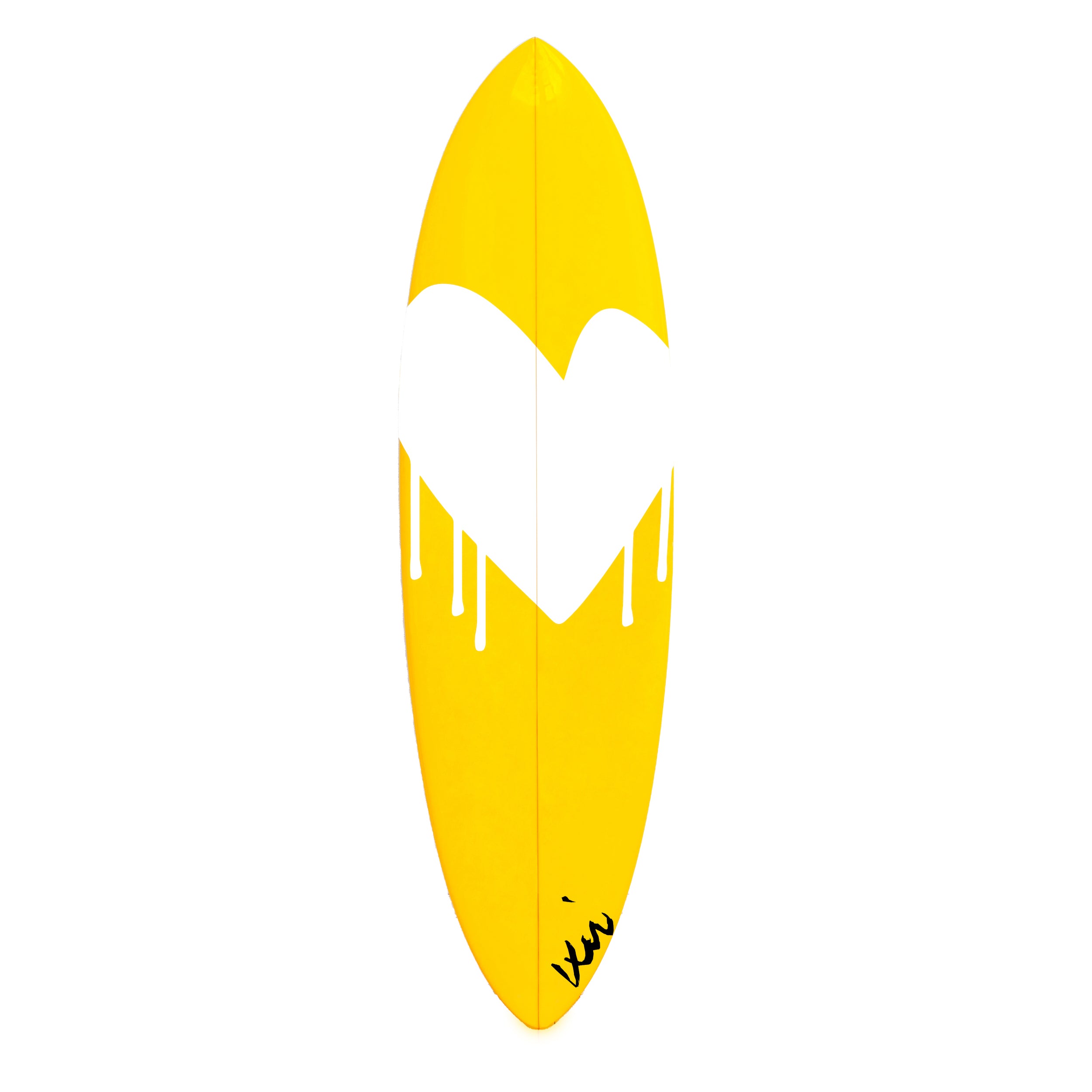 Yellow Drippy Heart Wall Decor Surfboard – KERRI ROSENTHAL